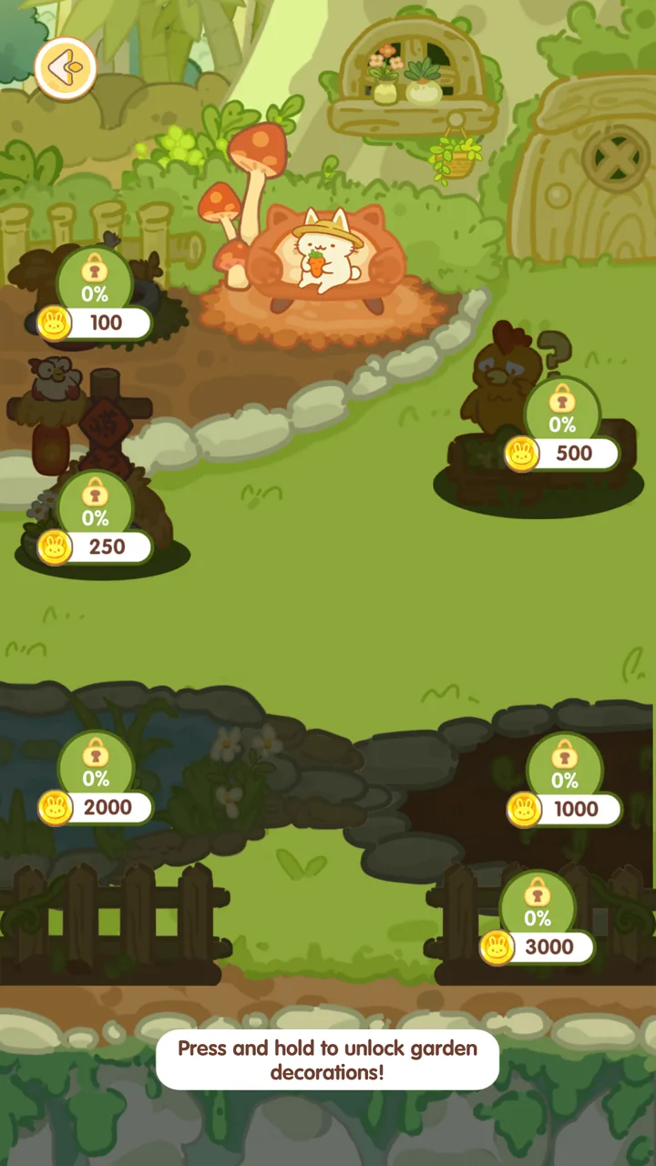 A new area of the animal garden ready to unlock